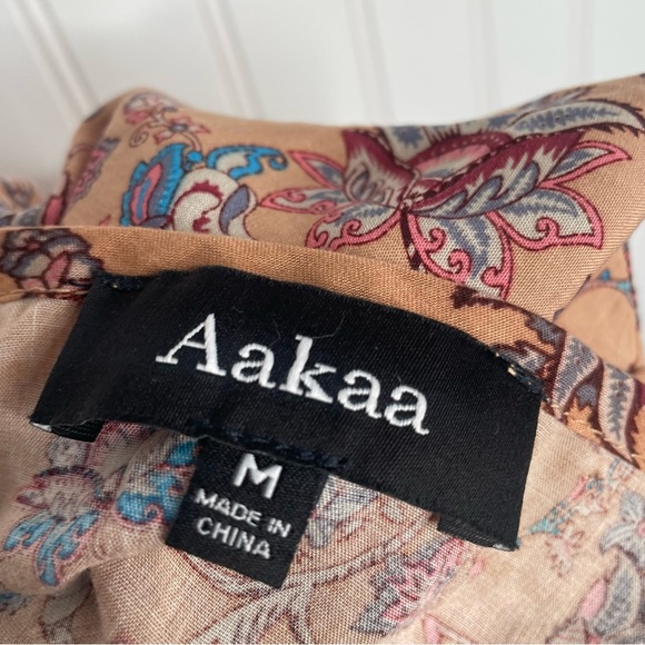 Aakaa Paisley Boho Wrap Skirt Crop Top Set - Picture 10 of 10